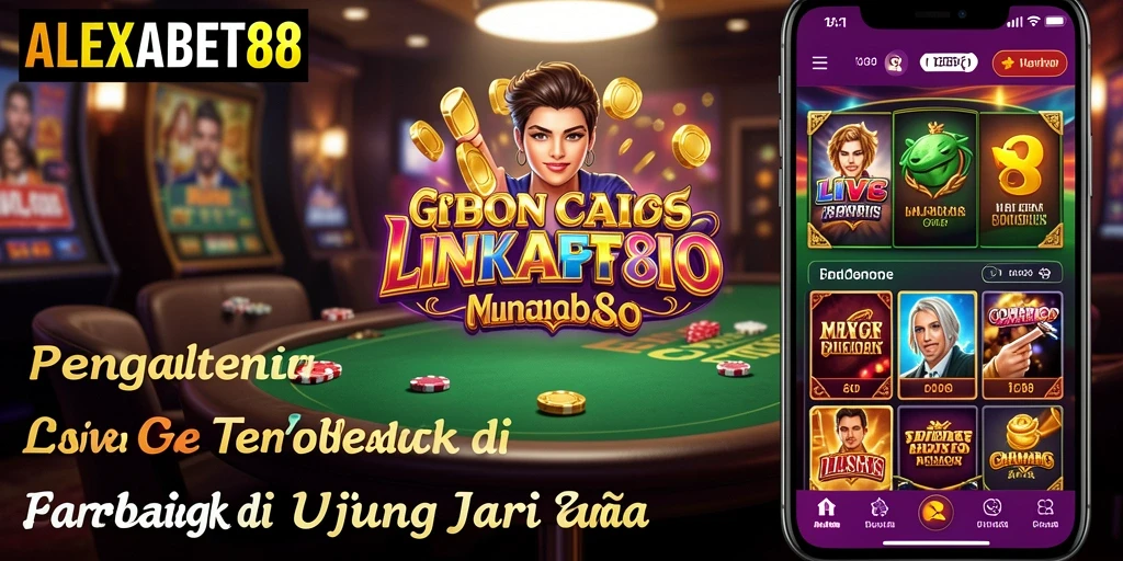 Tampilan Gameplay ALEXABET88 dengan dealer langsung dan pilihan permainan menarik.