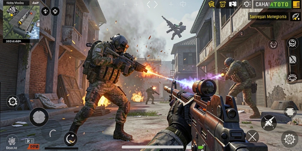 Gameplay CAHAYATOTO yang mendebarkan dalam pertarungan FPS.