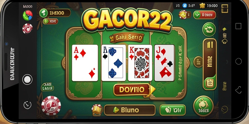 Tampilan gameplay seru dalam GACOR22 saat memainkan Domino.