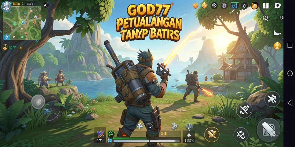 Gameplay Open World yang seru dan menantang dalam GOD77.