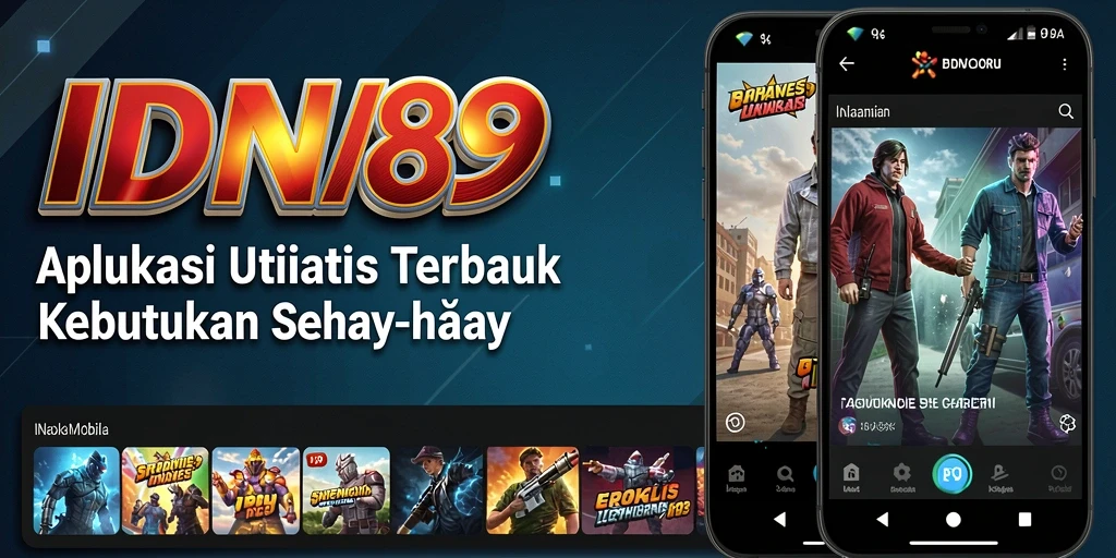Screenshot IDN89 menunjukkan antarmuka pengguna yang sederhana dan fungsional.