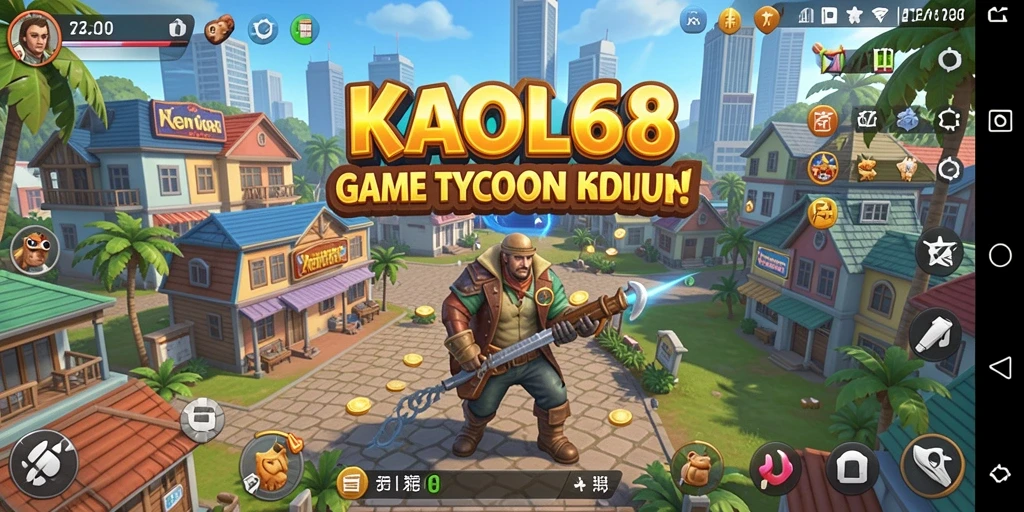 Screenshot gameplay KAOL68 menampilkan momen strategis dalam bisnis Tycoon.