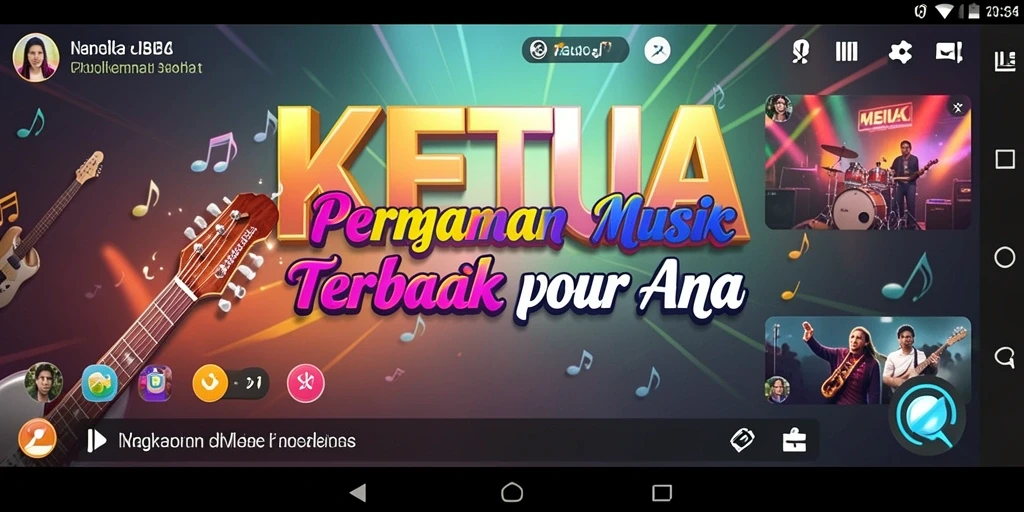 Tampilan gameplay menarik dalam KETUA yang penuh warna.