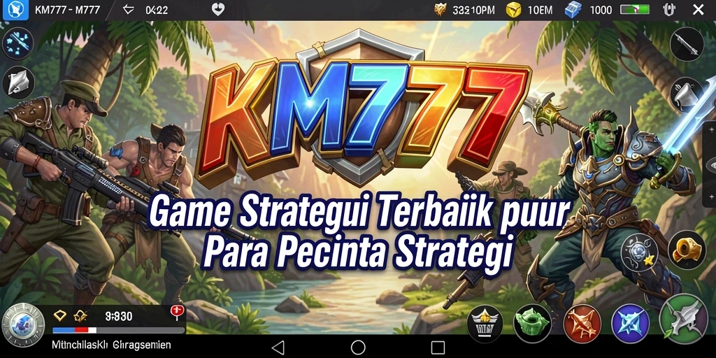 Tampilan gameplay strategis yang mendebarkan di KM777.