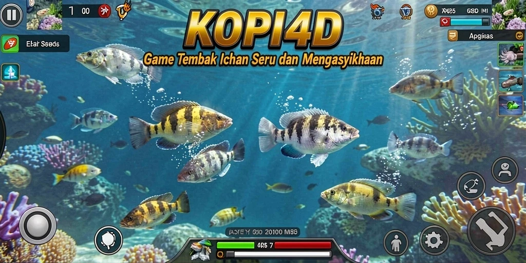 Tampilan gameplay Tembak Ikan yang seru di KOPI4D.