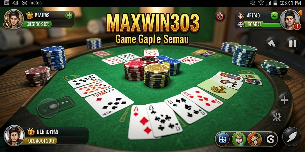 Screenshot gameplay Gaple yang menarik dan seru.