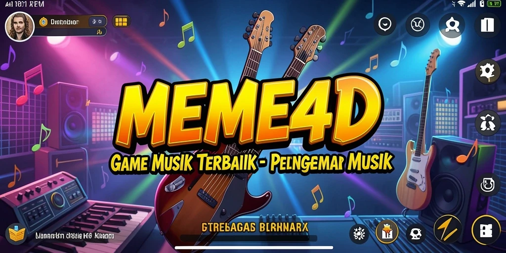 Tampilan gameplay yang interaktif dan menyenangkan di MEME4D.