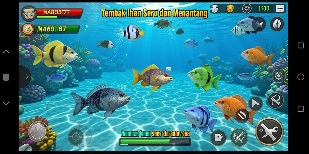 Tampilkan gameplay seru NABOB77 saat menangkap ikan.