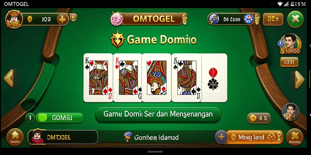 Tampilan menarik dari gameplay <strong>OMTOGEL</strong> saat bermain Domino.