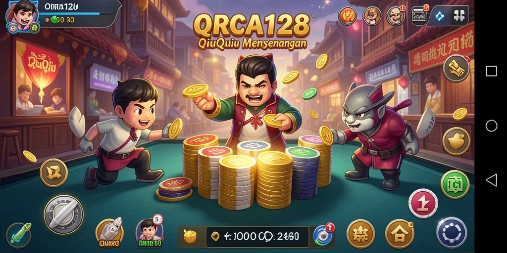 Tampilan gameplay QiuQiu yang menarik di ORCA128.