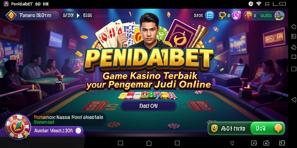 Tampilan permainan kasino yang menarik di PENIDABET.