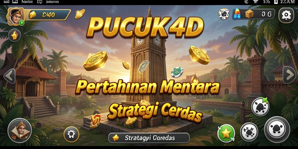 Gameplay menakjubkan dari PUCUK4D yang penuh strategi Tower Defense.