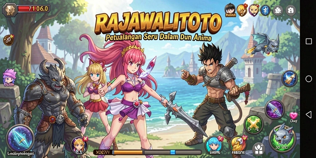Tampilan grafik yang menarik dalam gameplay RAJAWALITOTO.