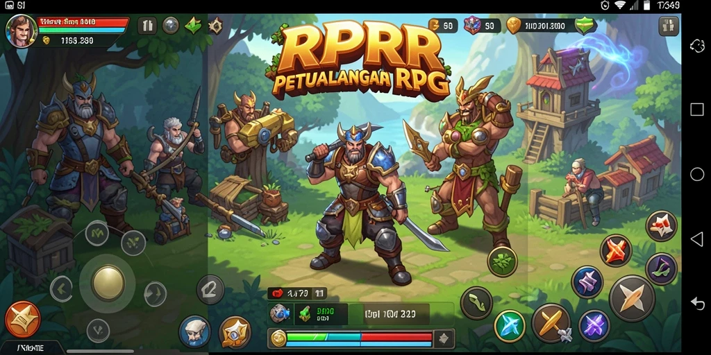Tampilan gameplay RPRR yang menarik dan interaktif dari berbagai sudut.