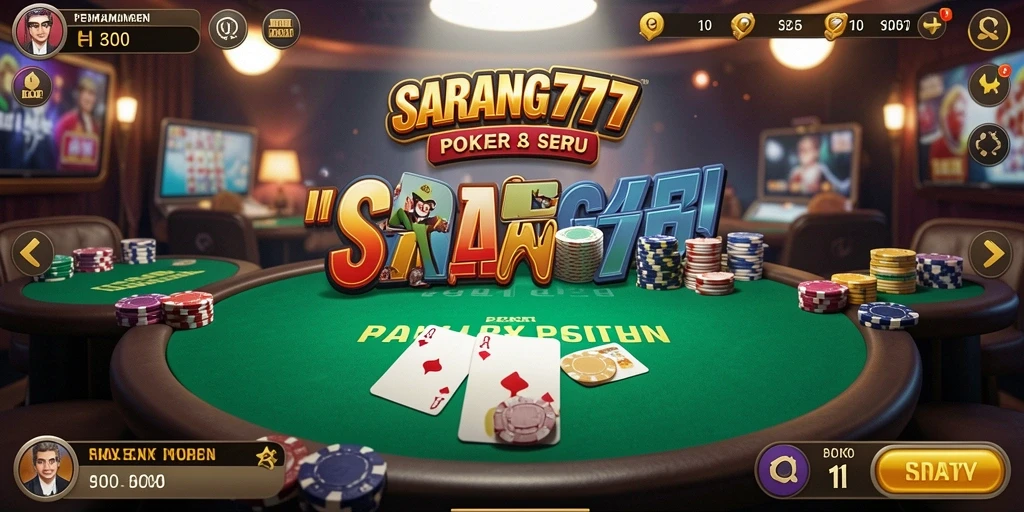 Tampilan gameplay Poker yang menarik di SARANG777.