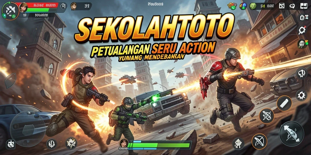 Screenshot SEKOLAHTOTO menampilkan aksi seru dan grafis memukau.