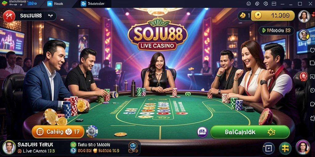 Pengalaman bermain Live Casino yang menegangkan di SOJU88.